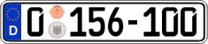 German license plate, Diplomatic