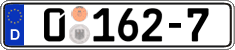 German license plate, Diplomatic