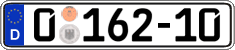 German license plate, Diplomatic