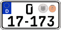 German license plate, Diplomatic