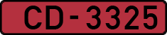 License plate of Latvia, Diplomatic