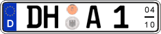 German license plate, Seasonal plates