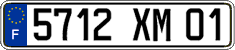 French license plate, FNI