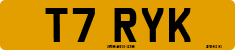 License plate of the United Kingdom, 1983 year system