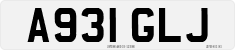 License plate of the United Kingdom, 1983 year system