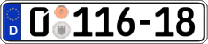 German license plate, Diplomatic