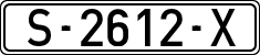 License plates of Spain, 1971 year series