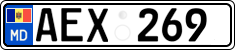 License plate of Moldova, Cars (2015)