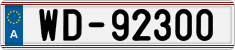 License plate of Austria, Diplomatic