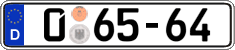German license plate, Diplomatic