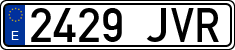 License plates of Spain, Ordinary (2000)