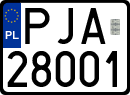 License plates of Poland, Regular car plates