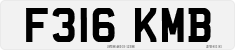 License plate of the United Kingdom, 1983 year system