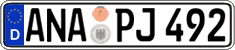 German license plate, Regular plates