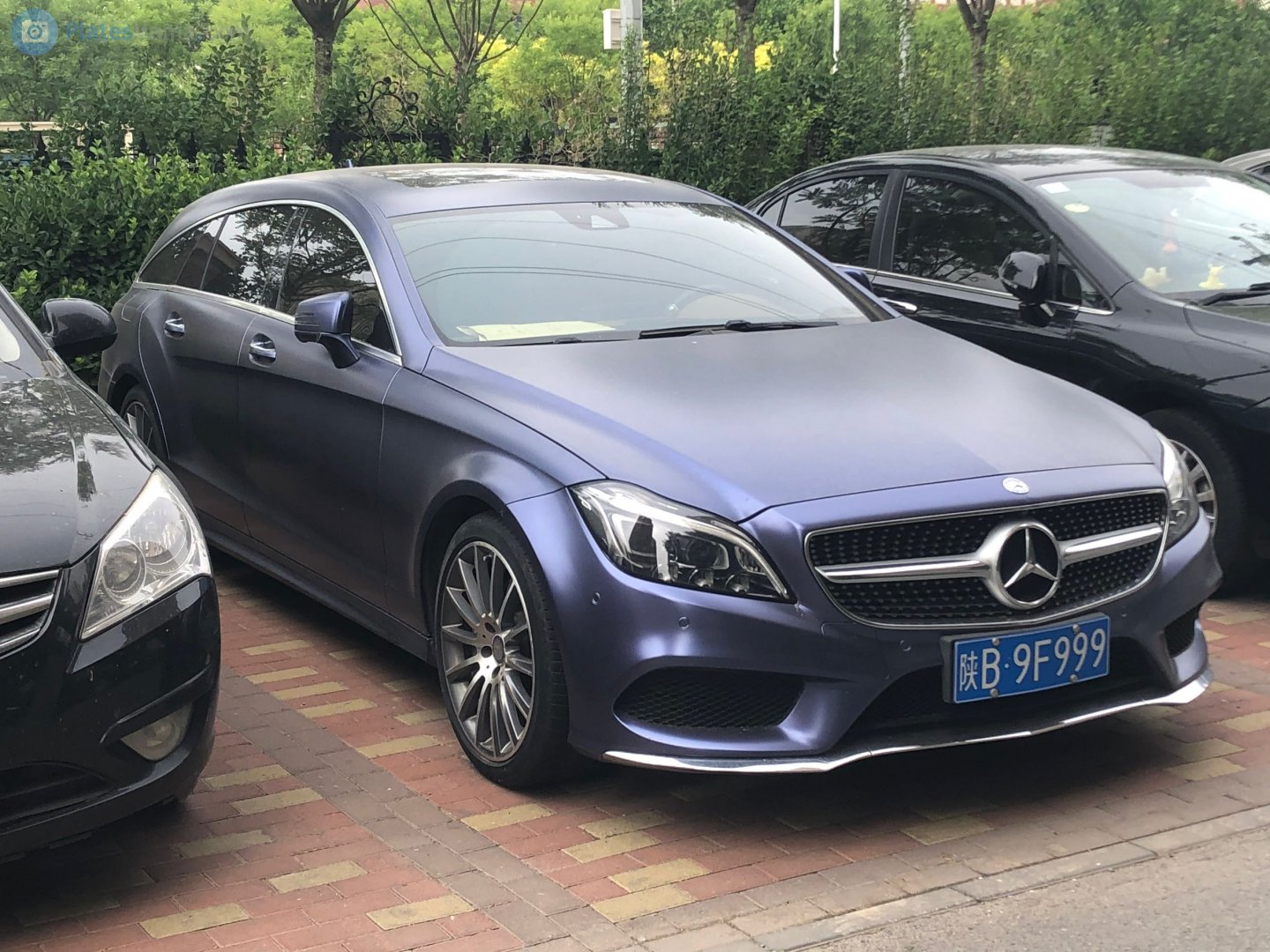 陕B·9F999, Mercedes-Benz CLS-Klasse 2nd gen Shooting Brake (X218), 2012­–2018