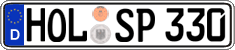 German license plate, Regular plates
