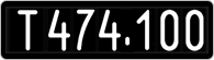 License plate of Austria, 1947 year system