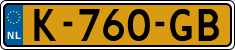 License plate of the Netherlands, Cars