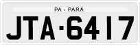 License plate of Brazil, Private owners (1990)