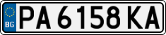 License plate of Bulgaria, Cars