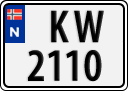 License plate of Norway, Trailers, motorcycles, special vehicles