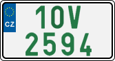 License plate of the Czech Republic, Oldtimers (2001)