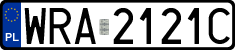 License plates of Poland, Regular car plates