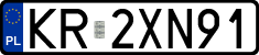 License plates of Poland, Regular car plates