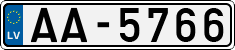 License plate of Latvia, Regular car plates