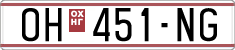 License plate of North Macedonia, Regular plates (1993)