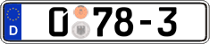 German license plate, Diplomatic