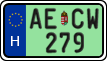 license plates of Hungary, Regular plates (2022)