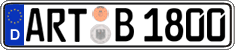 German license plate, Regular plates