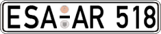 German license plate, Regular plates