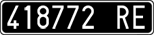 License plate of Italy, Cars (1927 year series)