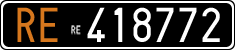License plate of Italy, Cars (1927 year series)