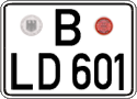 German license plate, Regular plates