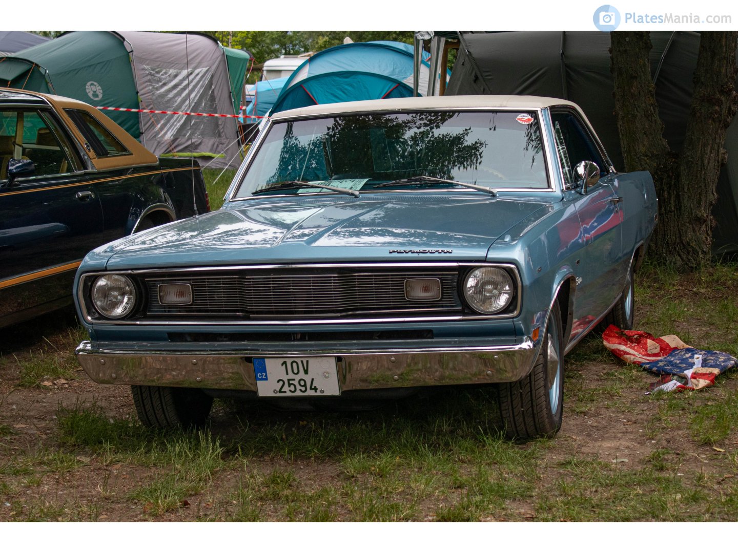 10V 2594, Plymouth Valiant 3rd gen 1971/1972 2-door Hardtop (GV1/GV2; A-body), 2nd facelift, 1970–1972