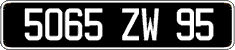 French license plate, FNI