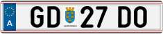License plate of Austria, Regular plates