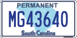South Carolina, Permanent (AB12345)