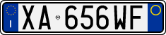 License plate of Italy, Cars (1994 year series)