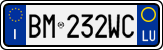 License plate of Italy, Cars (1994 year series)