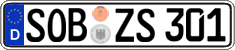 German license plate, Regular plates