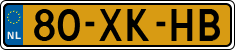 License plate of the Netherlands, Cars