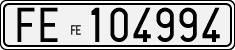 License plate of Italy, Cars (1927 year series)