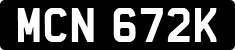 License plate of the United Kingdom, 1963 year system