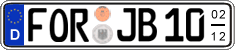 German license plate, Seasonal plates