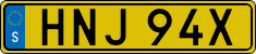 License plate of Sweden, Taxi