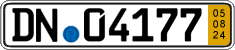 German license plate, Short-term transit plates